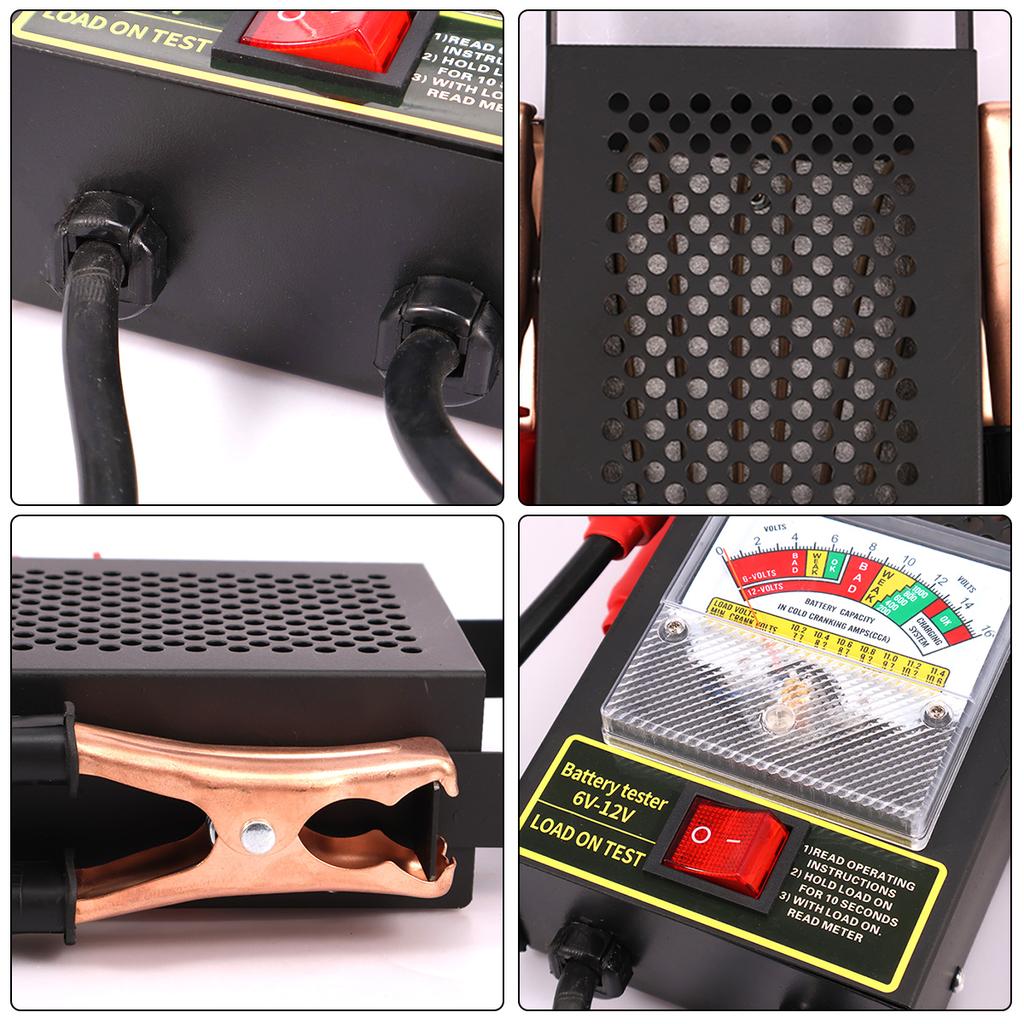 Car Battery Load Tester 6V-12V 100Amp Automotive Battery Load Checker 1000 CCA Max Portable Battery Charging System Checker