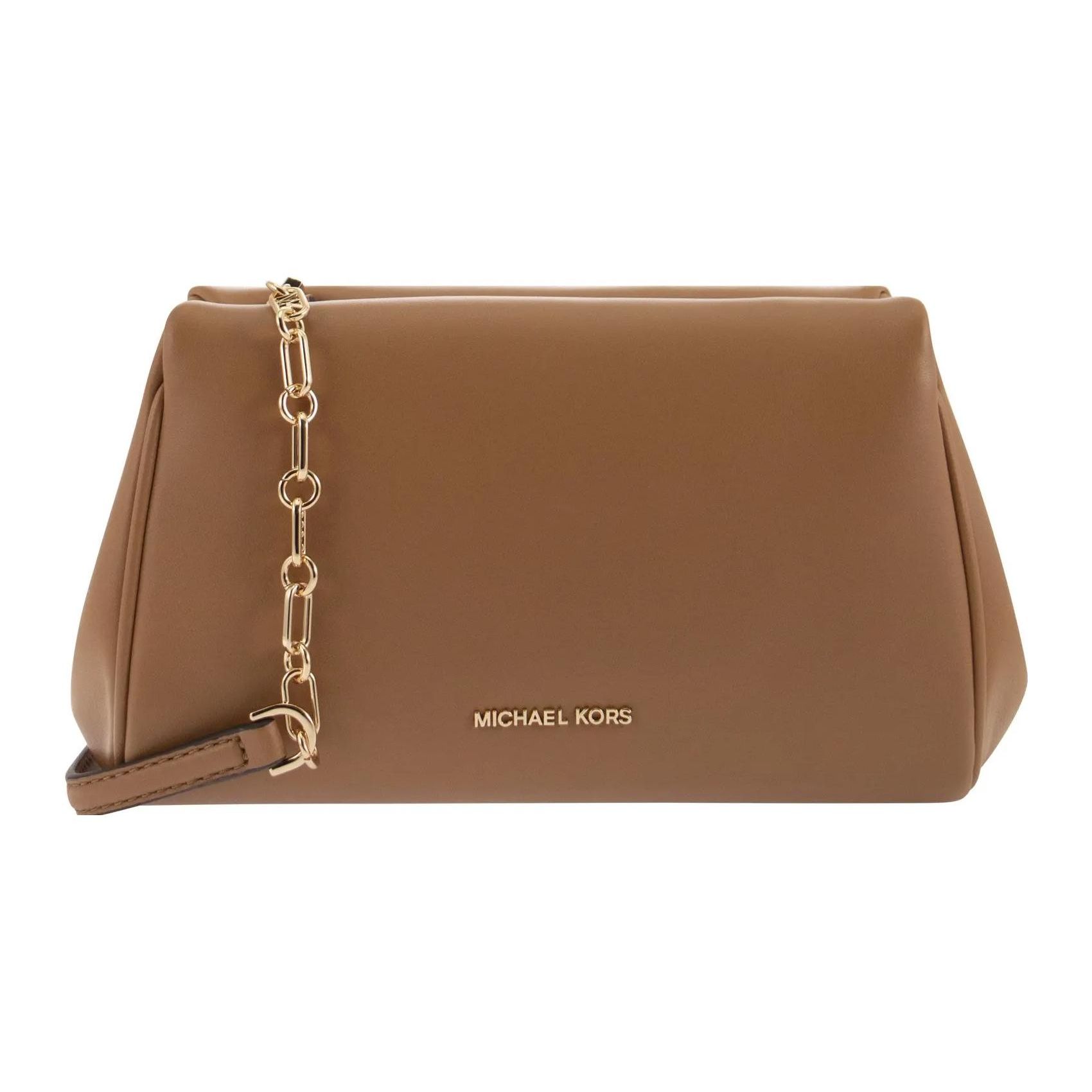 

Michael Kors MK Belle Metal Logo Detail Multi-Functional Compact Design Practical Shoulder Strap Leather Crossbody Shoulder Bag 32H3G9BC8L-174 Basic Set (Bag+Dust Bag)