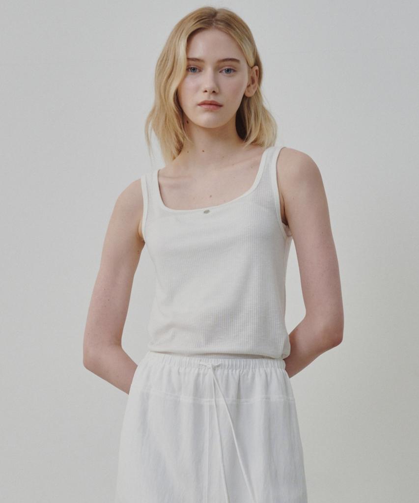 Ollibeudeollibeu Slim Ribbed Sleeveless Oe6Me4380