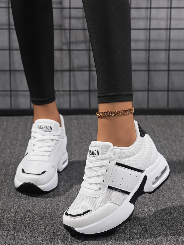 Women's Casual Lace-up Sneakers - Lightweight Walking Shoes