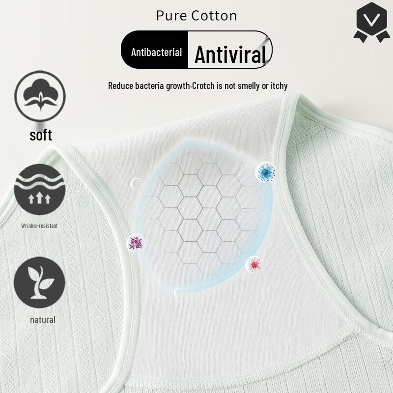 Women's High-Waist Cotton Antibacterial Shaping Briefs 4-Pack