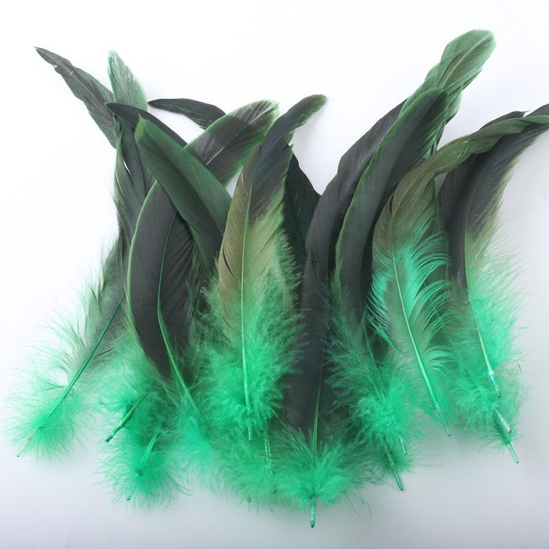 20 -25cm Colorful Rooster Tail Feathers Long Feather Diy Mask Headdress Wings Cat Stick Decoration
