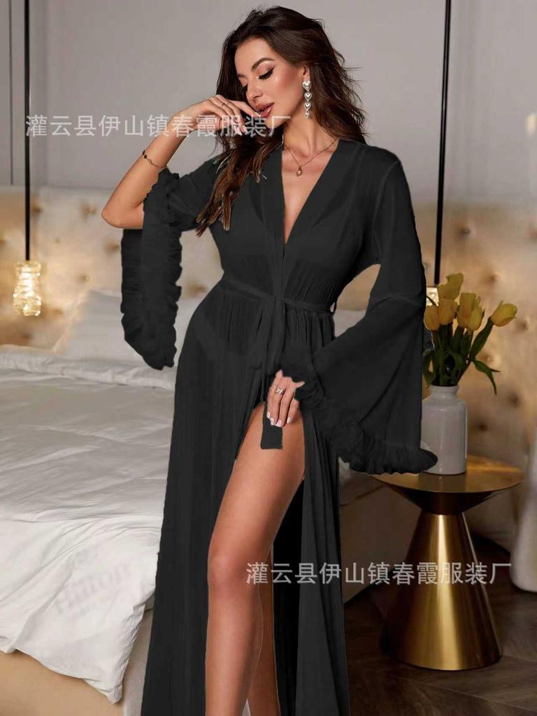 New nightgown sexy pajamas elegant robe women