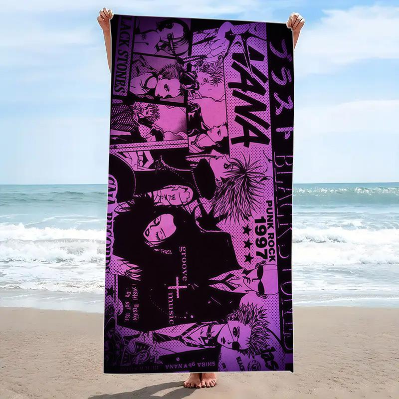 Nana Print Beach Towel, Large Soft Quick Dry Towel for Beach Camping Swimming
