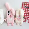3D Cartoon Überbiss-Hase Plüschhülle für Samsung Galaxy S20 S21 S22 S23 S24 Ultra Plus Sturzschutz Silikonhülle