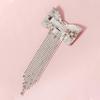 Light Luxury Bow Fringe Hairpin Rhinestone Bow Hair Clip New Spring Hair Clip  Women