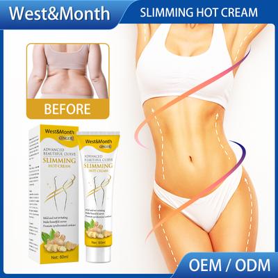 West&Month 7 DAYS Κρέμα αδυνατίσματος με τζίντζερ Απώλεια βάρους Αφαίρεση κυτταρίτιδας μέσης ποδιών Καύση λίπους Κρέμα διαμόρφωσης λεύκανσης σύσφιξης ανύψωσης περιποίηση σώματος