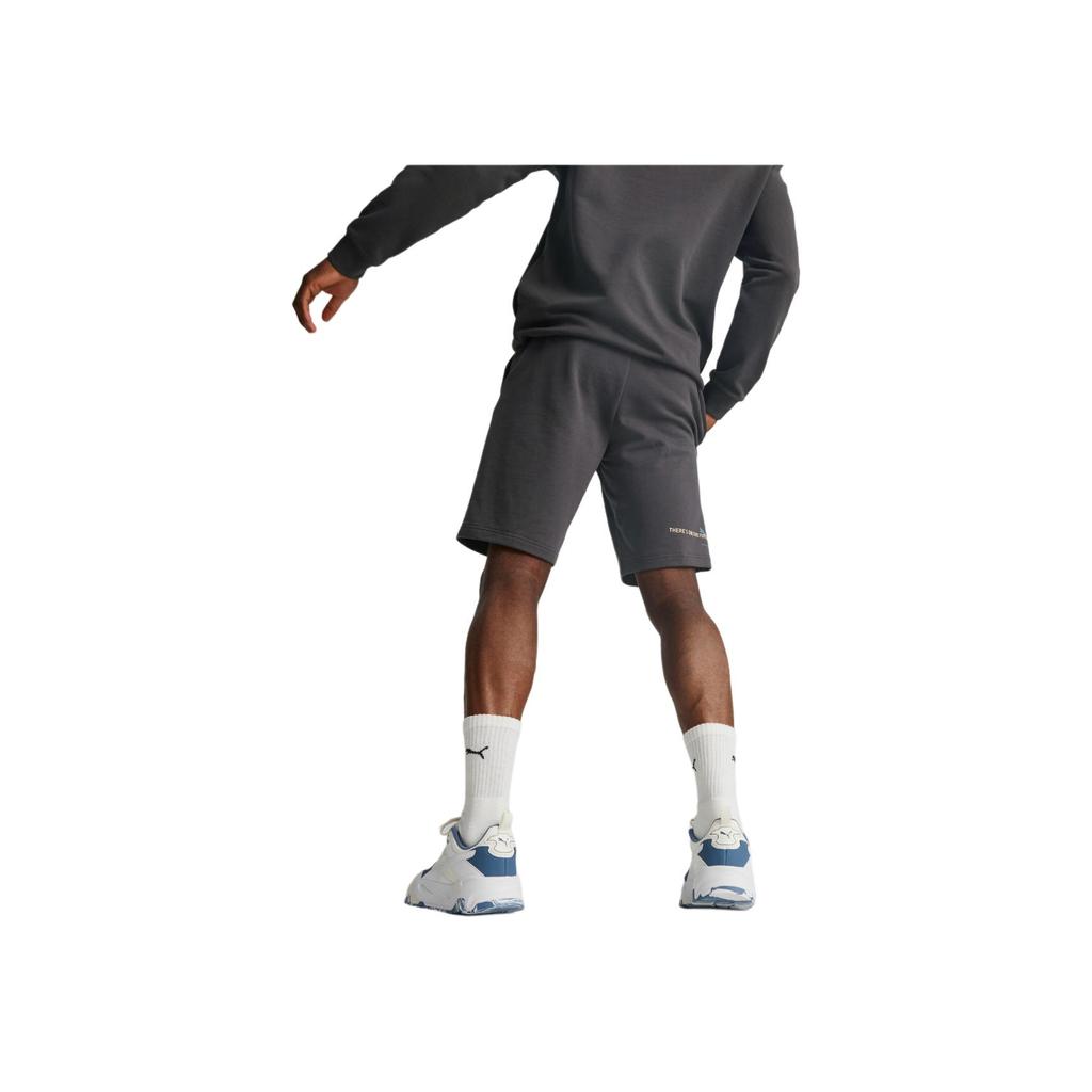 Puma Essentials Brand Logo Comfortable Breathable Sports Shorts Men shorts Grass-Grey 675718-75