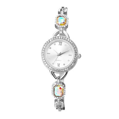 Cute Chain Bracelet Sparkling Roman Analog Stylish Quartz Fashion Watch In Gold or Silver A Perfect Gift for or Day Women's Watch Diamond, Numerals,