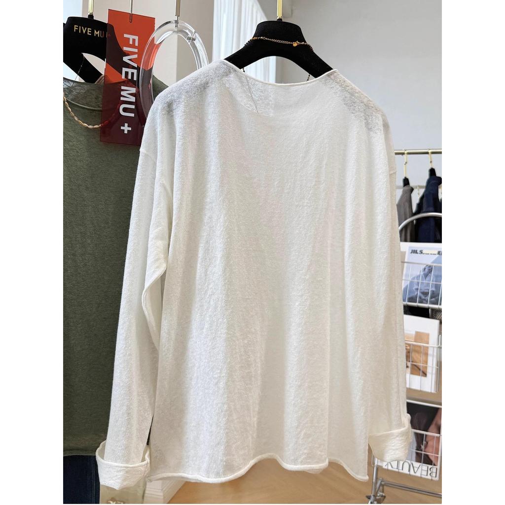 Clearance Bargains: Women's Plus Size Casual Round Neck Long Sleeve Solid Color Top