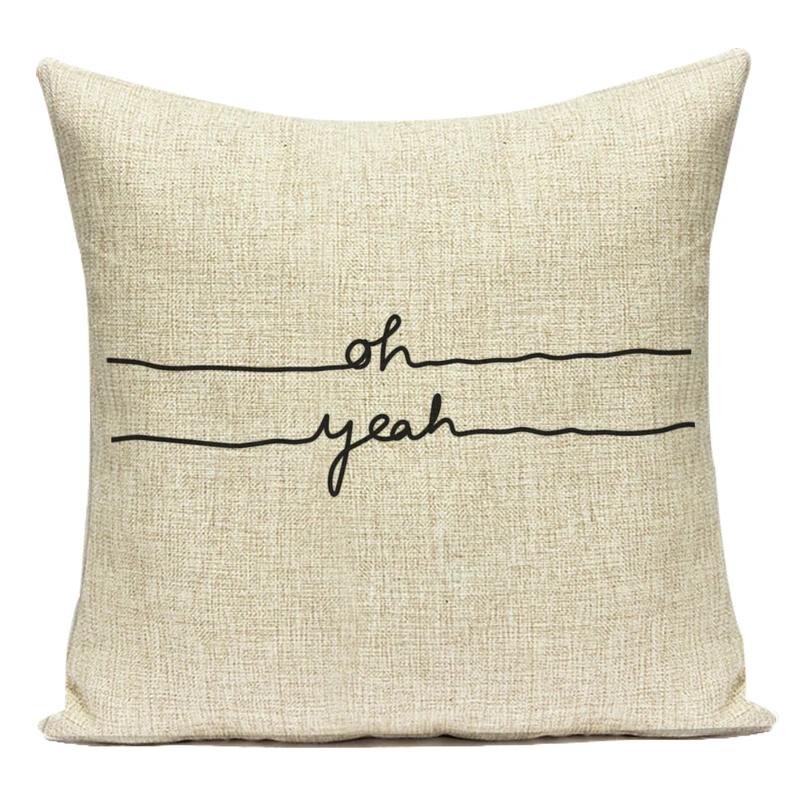 Modern Home Decoration Letter Home Sweet Home Decorative Pillows Case Polyester Cushion Cover For Living Room Capa Almofadas