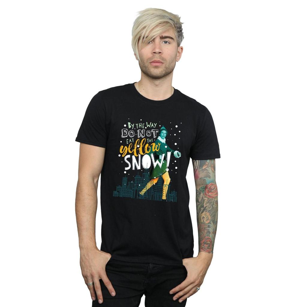 Elf Mens Yellow Snow T-Shirt