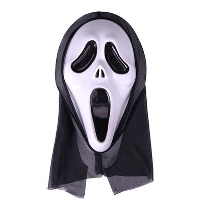 Realistischer Film Gruselige Geistermaske Halloween Gruselige Teufelsmaske Zungen rausstrecken Helm Horror Dämon Cosplay Party Kostüm Requisiten