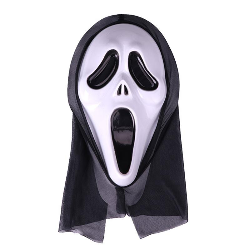 Realistyczny film Straszny duch Maska Halloween Straszna maska diabła Trzymaj język na zewnątrz Kask Horror Demon Cosplay Party Kostium Rekwizyty