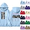 Unisex Lightweight Long Sleeve Printed Pullover Hoodie for Men and Women Everyday Wear
