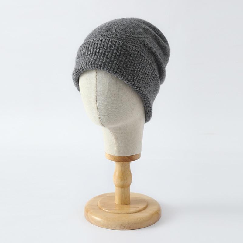 Meier Reine Schurwolle Unisex Strickmütze, warme lockere Beanie, Gehörschutz und warme Mütze