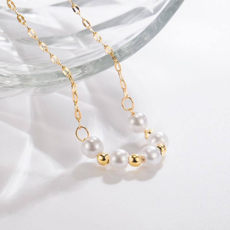 2022 Modern Japanese-Korean Style Pearl Necklace: Elegant Fashionable Jewelry for Women