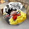 1 PC Automatic Folding Umbrella - Son Goku Pattern Portable Foldable Design With 8 Ribs Christmas Birthday Gifts