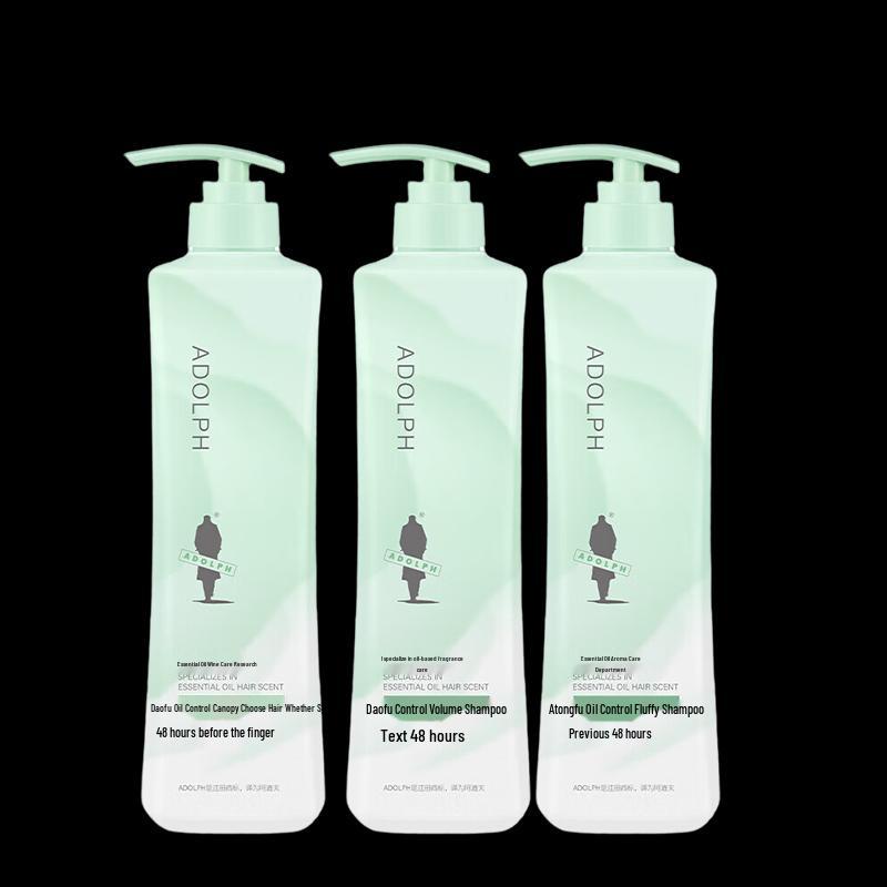 Adolph Oil Control Fluffy Shampoo 3-Pack