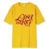 Lana Del Rey Harajuku Casual Anime T-shirt Hip Hop Mangacomic Tshirt Cute Cartoon 100% Cotton Tee-shirt Print Menwomen T Shirt