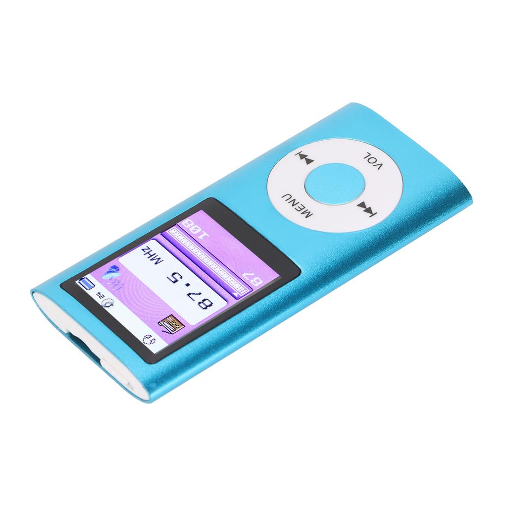 MP3 Player 1.8 Inch Color Display Screen Multifunctional Portable MP3 Music PlayerBlue