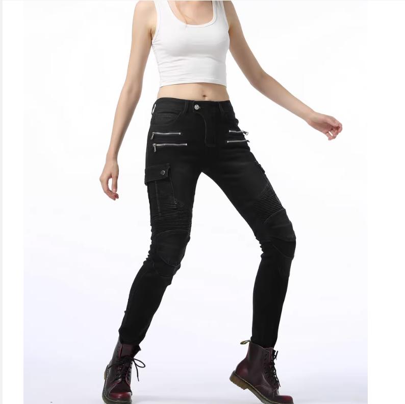 LOONG+BIKER+Women's Harley Style Jeans+Motorcycle Cycling Casual Motorcycle Racing Anti Drop Pants