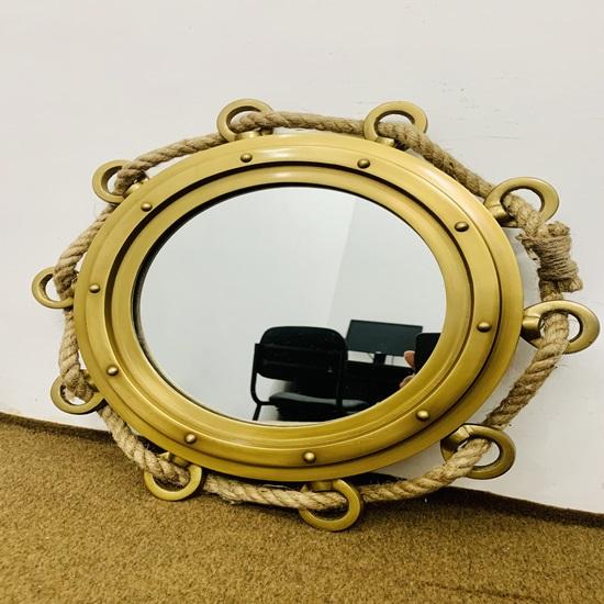 40,64 cm Bullauge Rund Seil Bullauge Aluminium Luke Spiegel Wandbehang Schiffsbullauge Heimdekorativ