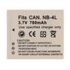 NB 4L Camera Lithium Ion Battery 780mAh 3.7V Replacement Camera Battery for IXUS 115 117 120 130