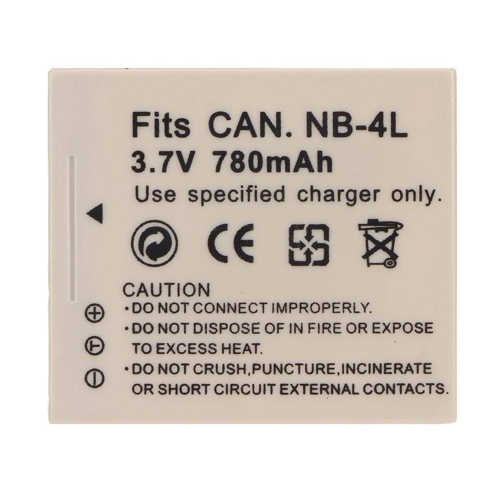 NB 4L Camera Lithium Ion Battery 780mAh 3.7V Replacement Camera Battery for IXUS 115 117 120 130