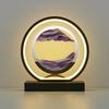 LED Round Hourglass Table Lamp 3D Creative Hourglass Art Quicksand Painting 3 Colors Vertical Table Lamp Bedroom Art Decoration