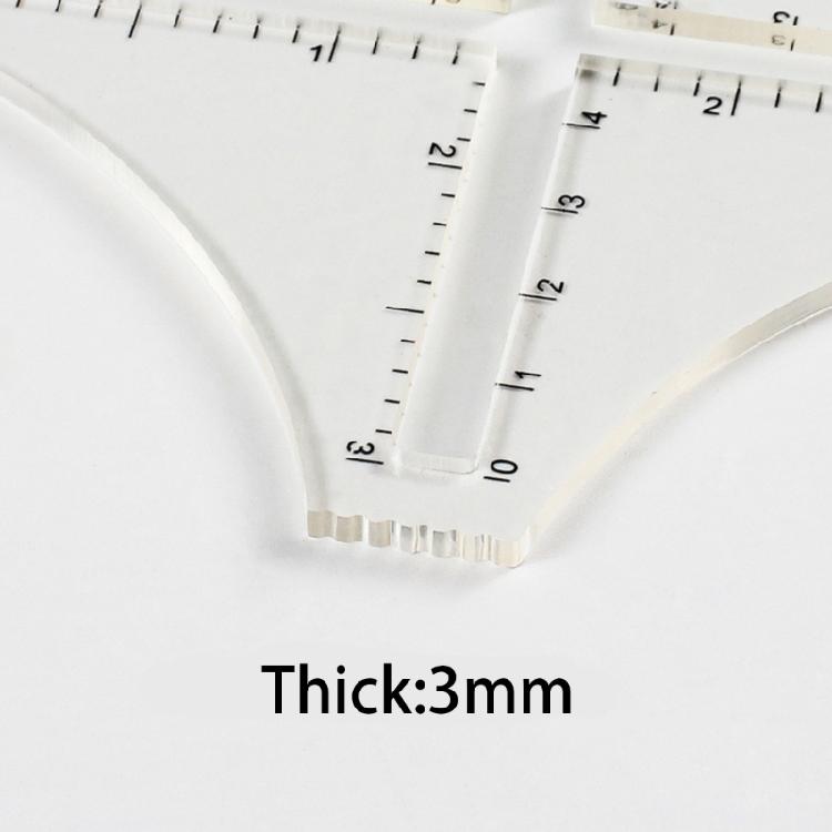 Florals Designs Acrylic Ruler For Fabric Sewing Projects Acrylic Materials Easy Handling