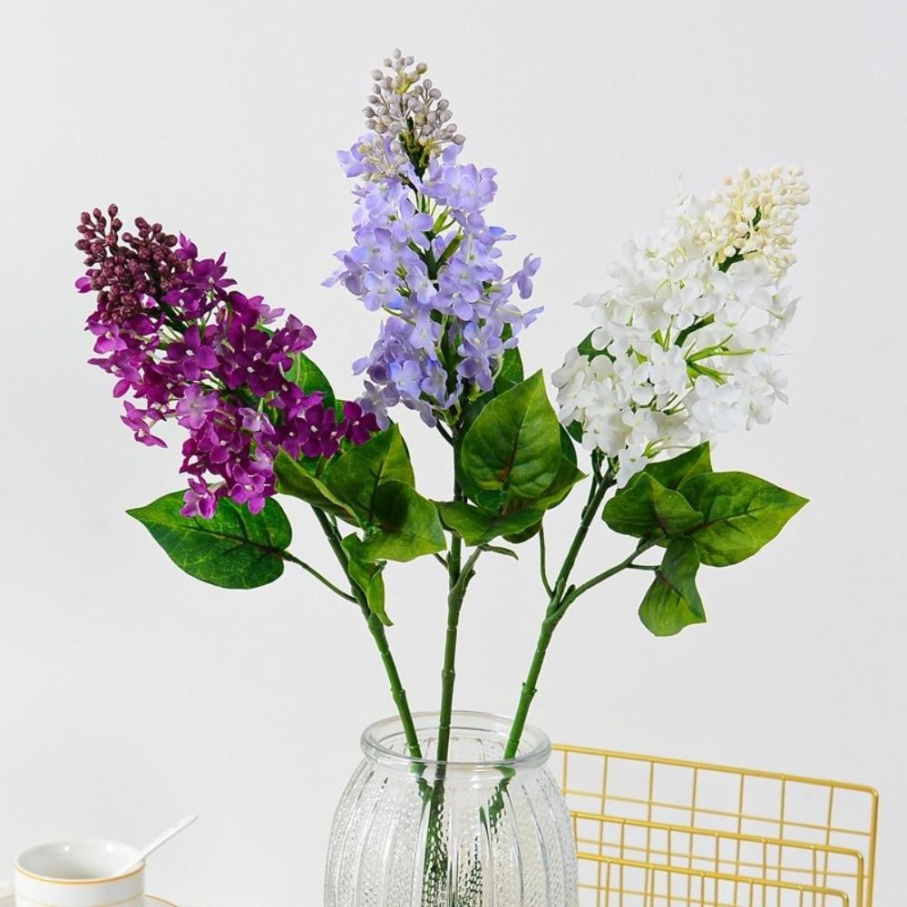 New Silk Artificial Lilac Flower Decorative Handmade Craft Simulation Flowers Fake Wedding Bouquet Wedding Venue Decor