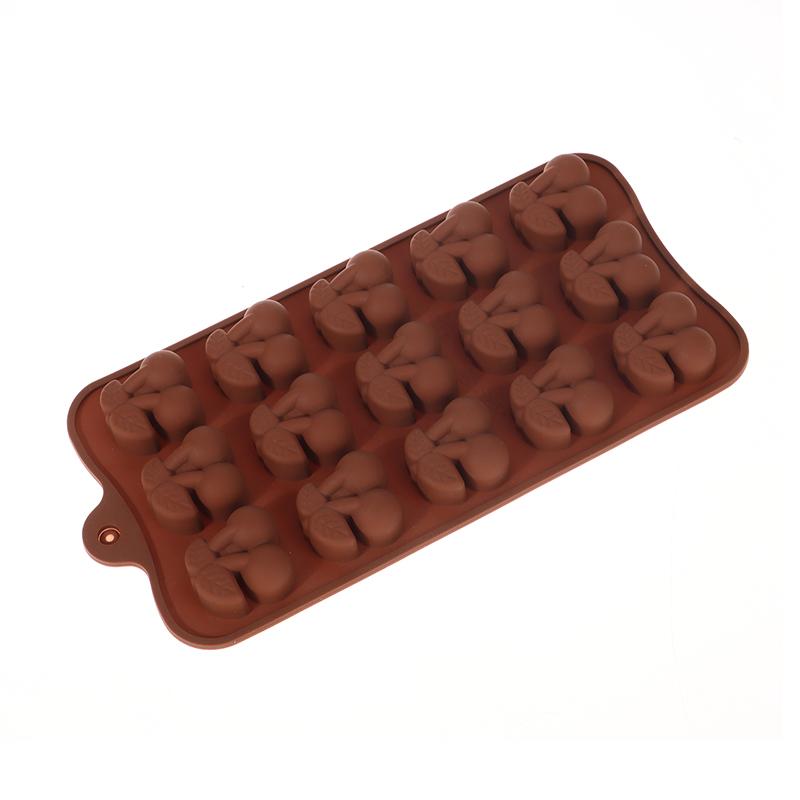 

15-ячеечная силиконовая форма в форме вишни, инструмент для выпечки торта своими руками, форма для мастики, коллекция ягод, форма для шоколада, форма для украшения топпера для кекса 1pcs