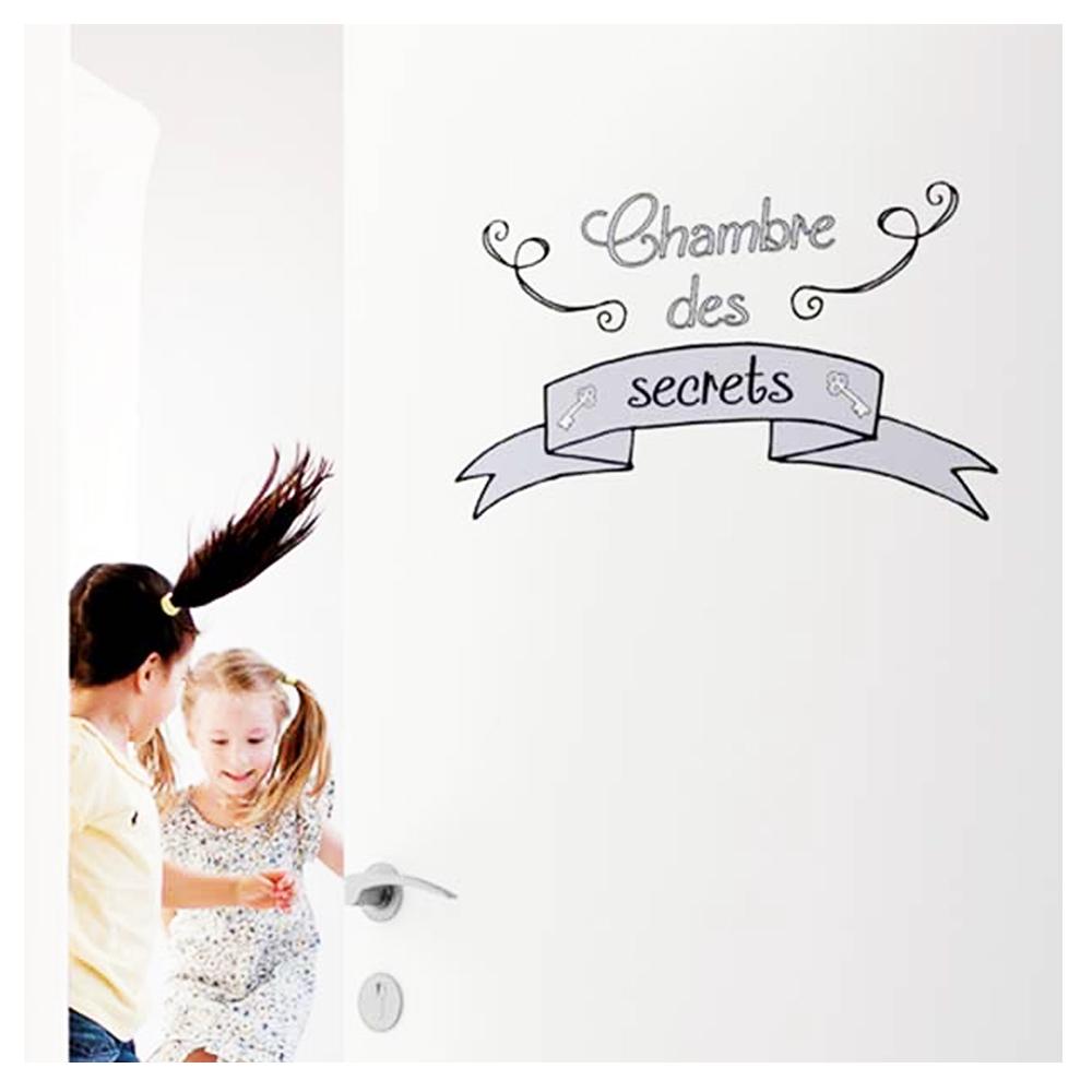 Les Trésors De Lily [P9428] - Planche de stickers porte 'Messages' (Chambre des Secrets) - 20x70 cm