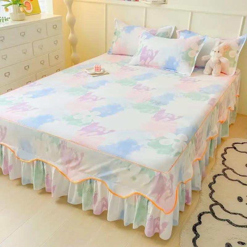 

Sheet Set Household with Pillowcase Fashion Modern Water-proof Universal Skin-friendly Single Double Home Textile Bedding Luxury 150x200cm