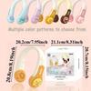 Cartoon Kids Neck Fan Bladeless Neck Fan for Kid Animal 1200mAh Portable Rechargeable Cooling Fan for Girls 3 Speeds Lightweight