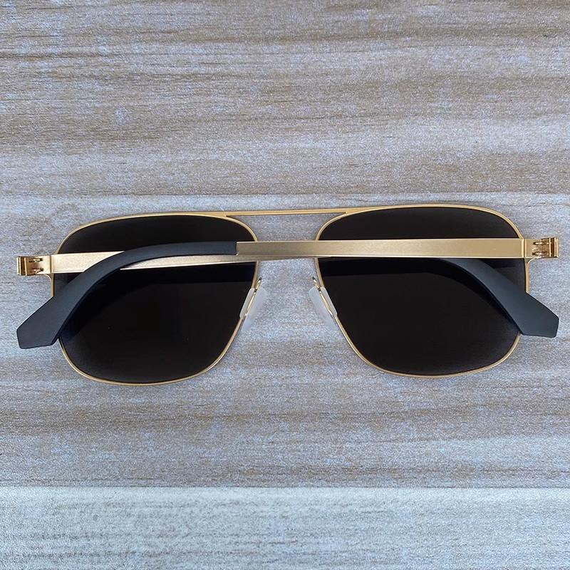 Non-polarized Oversized Thin FULL Frame No Screw Ultralight Men Suneyewear Fashion Polygon Eyeglasses