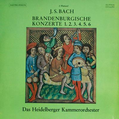 LP Record JOHANN SEBASTIAN BACH - HEIDELBERGE - Brandenburgische Konzerte 1. 2. 3.  SM9192122 Sastruphon Germany Classical Used