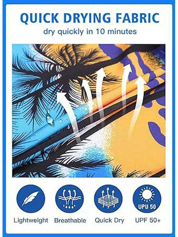 Vattentäta Snabbtorkande Strandshorts - Ledig Lös Passform, Sommarshorts med Vida Ben.