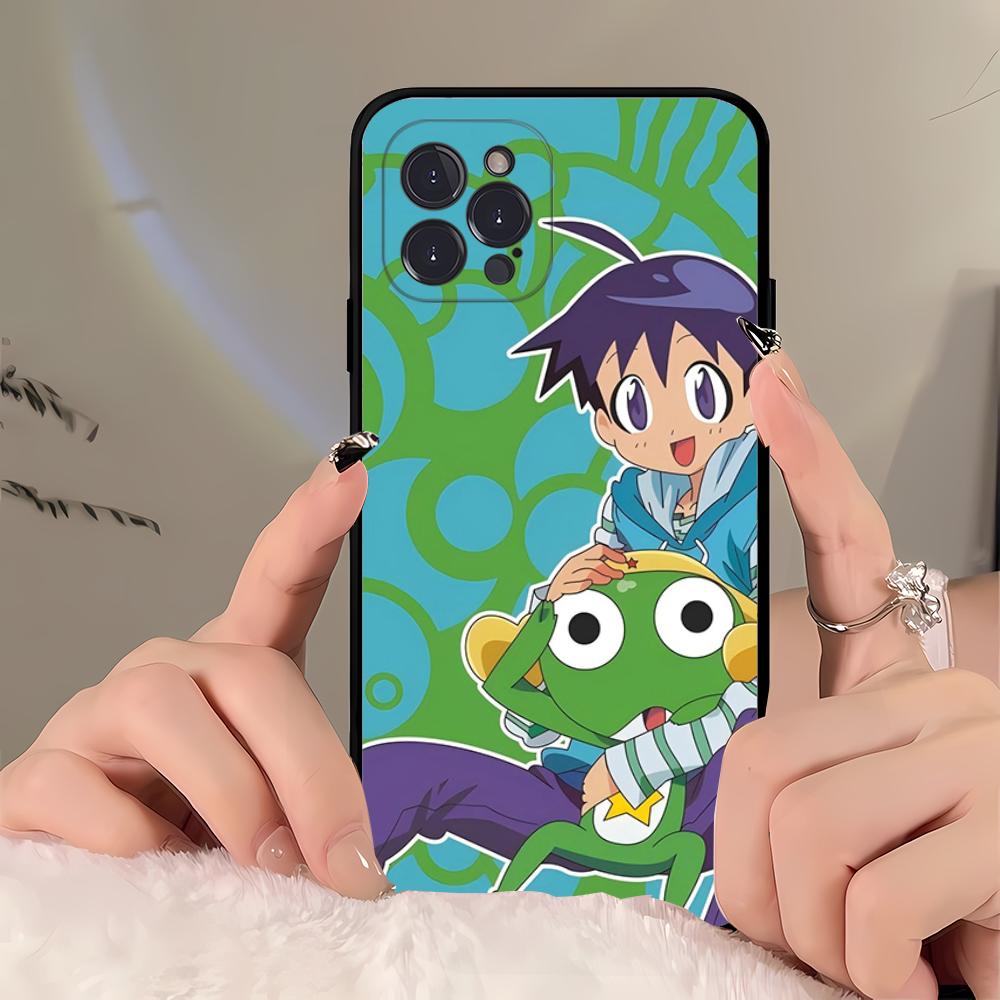 Cartoon Keroro Gunsou Frog  Phone Case For iPhone 16 15 14 11 12 13 Mini Pro XS Max Cover 6 7 8 Plus X Funda Shell