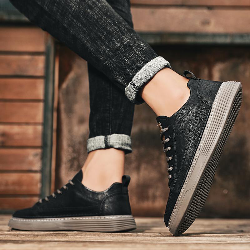 Retro British style small leather shoes summer low cut board shoes men's shoes Korean style trendy sports casual trendy shoes