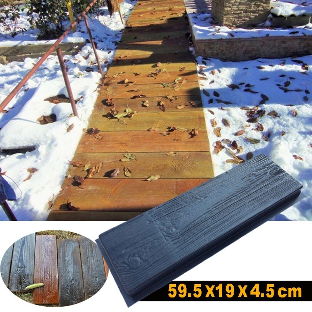 Gör-det-själv Trädgårdsgång Betongformar Golvbeläggning Cementform Återanvändbar Betong Tegeltillverkare