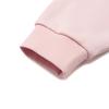 Li Ning Sports Lifestyle Serie Einfarbiges Logo Fleece Warm Lockerer Pullover Damen Sweatshirt Hellrosa AWDTE48-5
