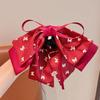 Luxury Starry Sky Rhinestone Bow Hair Clip - Volumizing Shark Clip Accessory