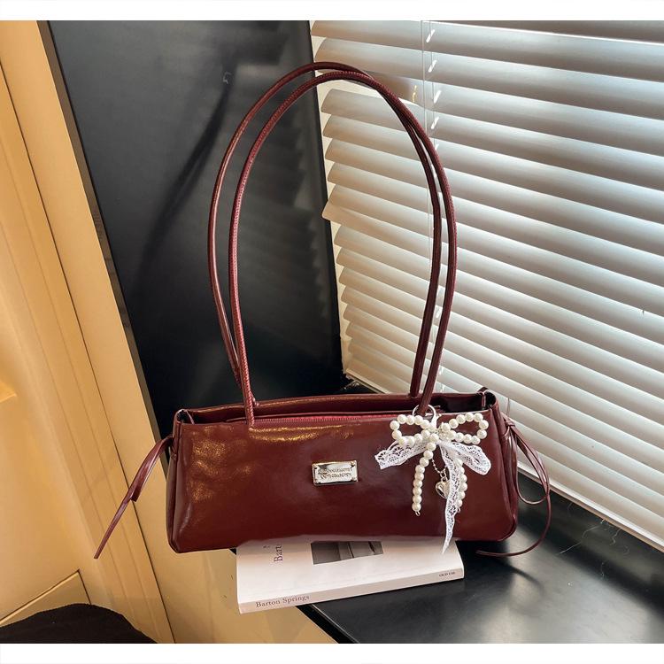 Korean Style Elegant Women's Single Shoulder Underarm Bag - Trendy High-End Commuter Fashion