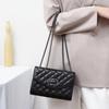 Viney Leather Handbag, Women's Chain Bag, Crossbody Bag, Shoulder Bag, Black