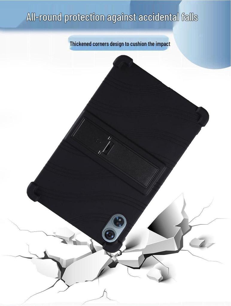 JJGJ TAB9 12-Zoll Silikon-Tablet-Hülle: Dick, Weich, Sturzsicher, Standfunktion
