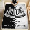 NUFC proter logo Print FlAannel Blanket, High quality Comfortable for All Seasons, Home Decor, Warmth and Comfort