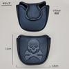 Golf Putter Cover Skull Center Shaft Klein Schwarz PU Leder Magnet (Mittel) [Artikel]
