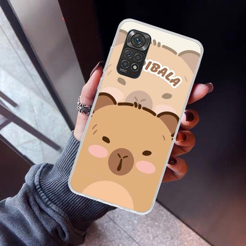 Funny Capybara Cartoon Animal Phone Case For Xiaomi Redmi Note 15 14 14S 13 12S 12 Pro Plus 11S 11 10S 10 4G Cover 11E 11T 5G Pr